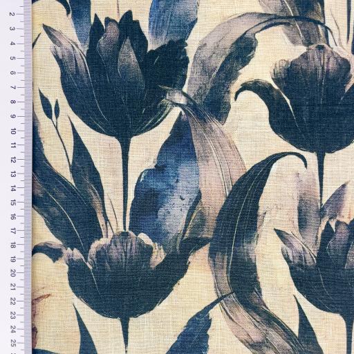 Viscose linen Digital print, Tulipan